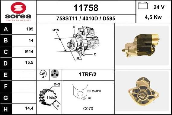 EAI 11758 - Démarreur cwaw.fr