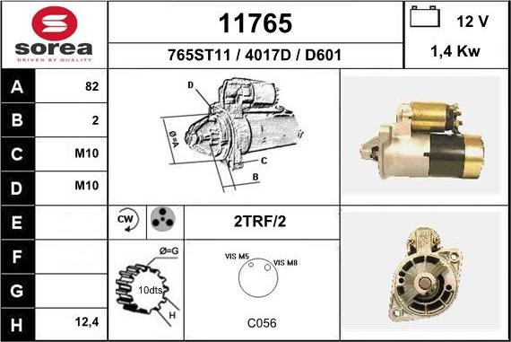 EAI 11765 - Démarreur cwaw.fr