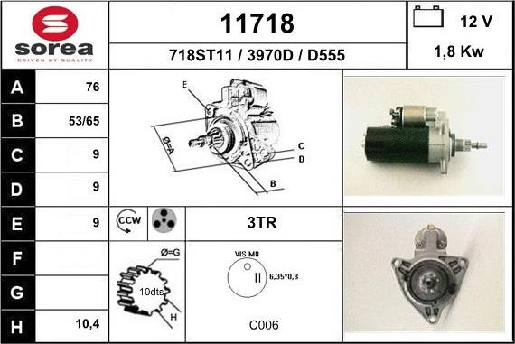 EAI 11718 - Démarreur cwaw.fr