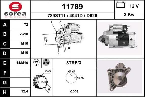 EAI 11789 - Démarreur cwaw.fr