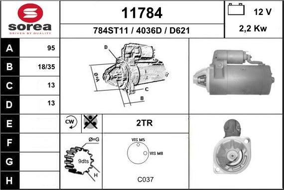 EAI 11784 - Démarreur cwaw.fr