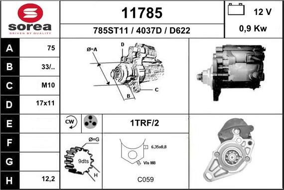 EAI 11785 - Démarreur cwaw.fr