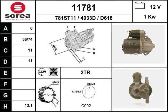 EAI 11781 - Démarreur cwaw.fr