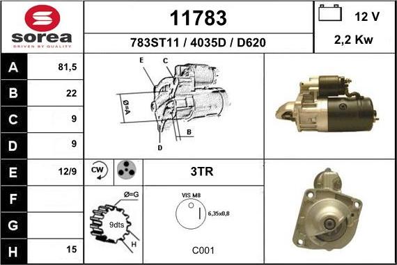 EAI 11783 - Démarreur cwaw.fr