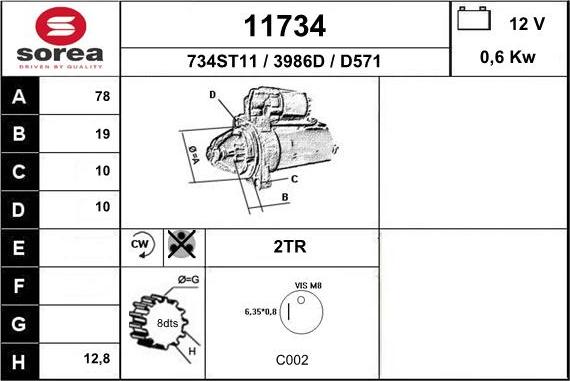 EAI 11734 - Démarreur cwaw.fr