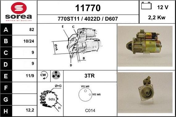 EAI 11770 - Démarreur cwaw.fr