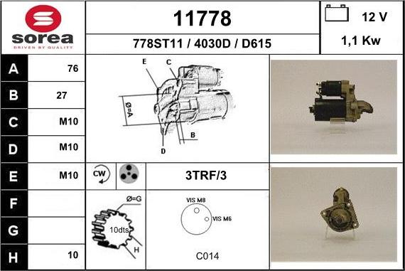 EAI 11778 - Démarreur cwaw.fr