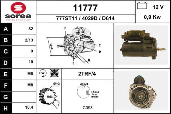 EAI 11777 - Démarreur cwaw.fr