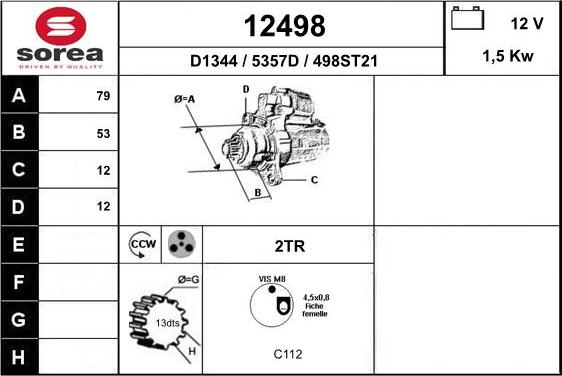 EAI 12498 - Démarreur cwaw.fr