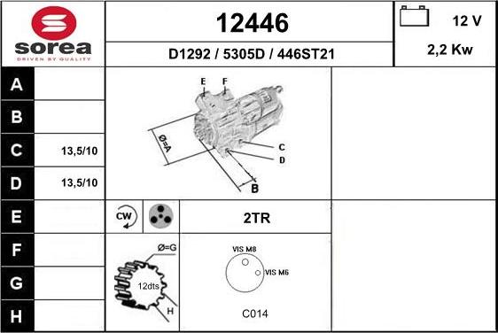 EAI 12446 - Démarreur cwaw.fr