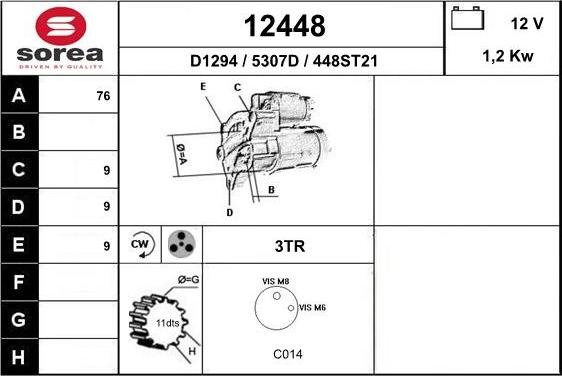 EAI 12448 - Démarreur cwaw.fr