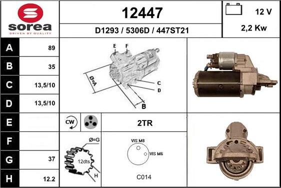 EAI 12447 - Démarreur cwaw.fr