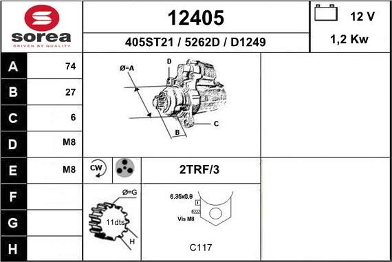 EAI 12405 - Démarreur cwaw.fr