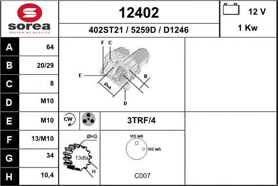 EAI 12402 - Démarreur cwaw.fr