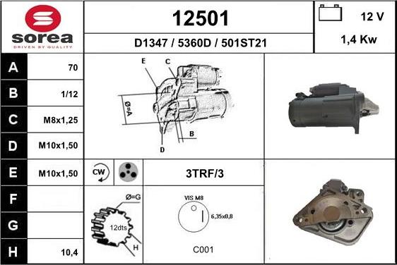 EAI 12501 - Démarreur cwaw.fr