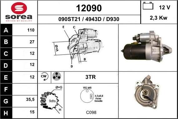 EAI 12090 - Démarreur cwaw.fr