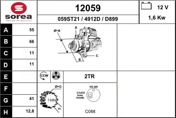 EAI 12059 - Démarreur cwaw.fr