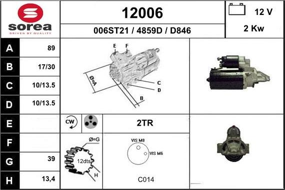 EAI 12006 - Démarreur cwaw.fr