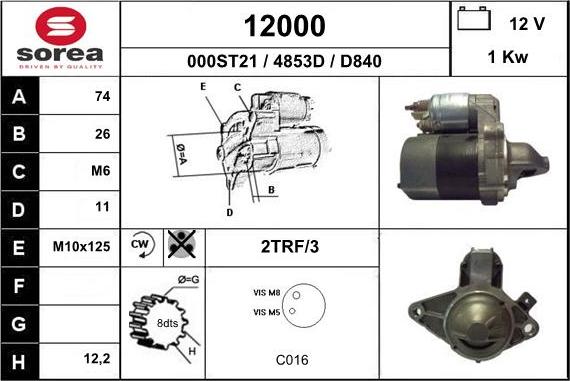 EAI 12000 - Démarreur cwaw.fr