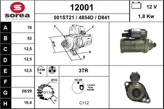 EAI 12001 - Démarreur cwaw.fr