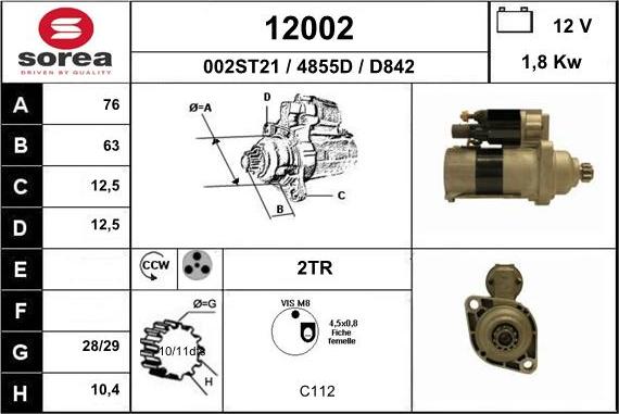 EAI 12002 - Démarreur cwaw.fr