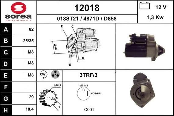 EAI 12018 - Démarreur cwaw.fr