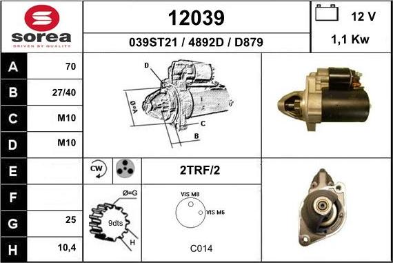 EAI 12039 - Démarreur cwaw.fr