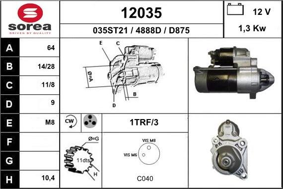 EAI 12035 - Démarreur cwaw.fr