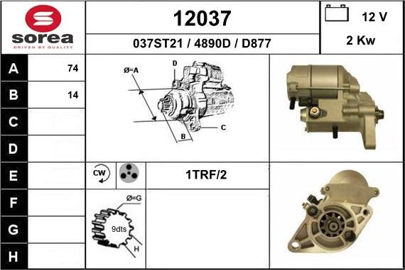 EAI 12037 - Démarreur cwaw.fr