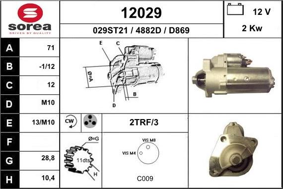 EAI 12029 - Démarreur cwaw.fr