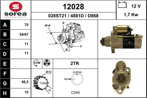 EAI 12028 - Démarreur cwaw.fr