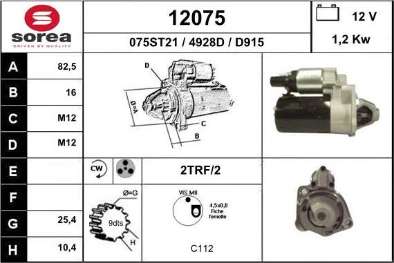 EAI 12075 - Démarreur cwaw.fr