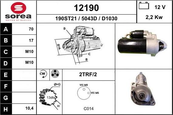 EAI 12190 - Démarreur cwaw.fr