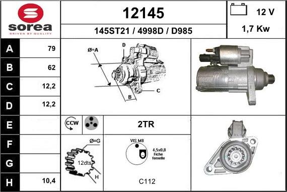 EAI 12145 - Démarreur cwaw.fr