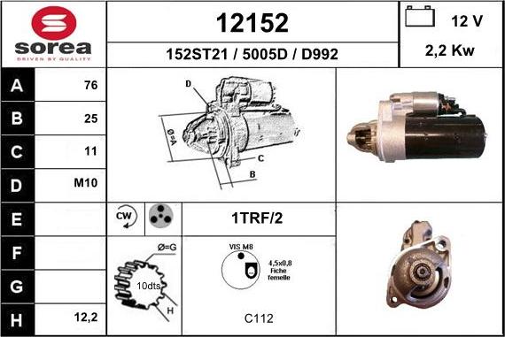 EAI 12152 - Démarreur cwaw.fr