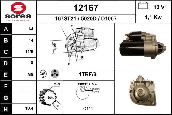 EAI 12167 - Démarreur cwaw.fr