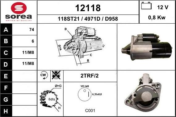 EAI 12118 - Démarreur cwaw.fr