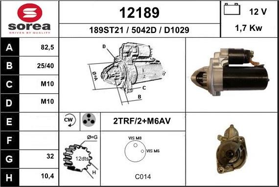 EAI 12189 - Démarreur cwaw.fr