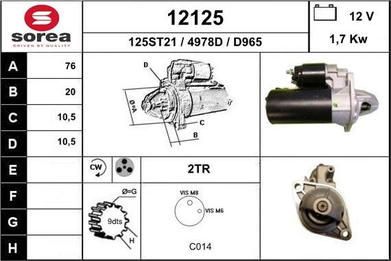 EAI 12125 - Démarreur cwaw.fr