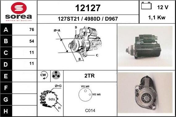 EAI 12127 - Démarreur cwaw.fr