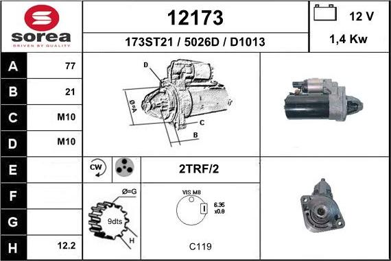 EAI 12173 - Démarreur cwaw.fr