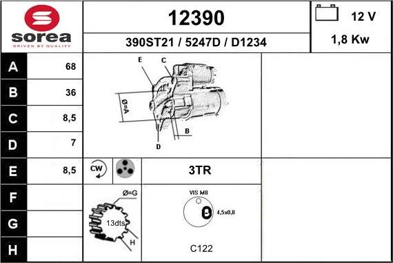 EAI 12390 - Démarreur cwaw.fr