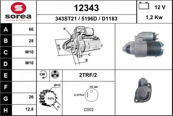 EAI 12343 - Démarreur cwaw.fr