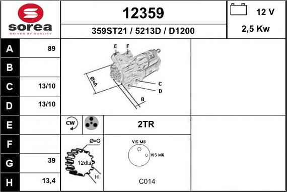 EAI 12359 - Démarreur cwaw.fr