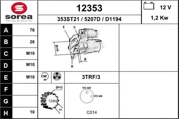 EAI 12353 - Démarreur cwaw.fr