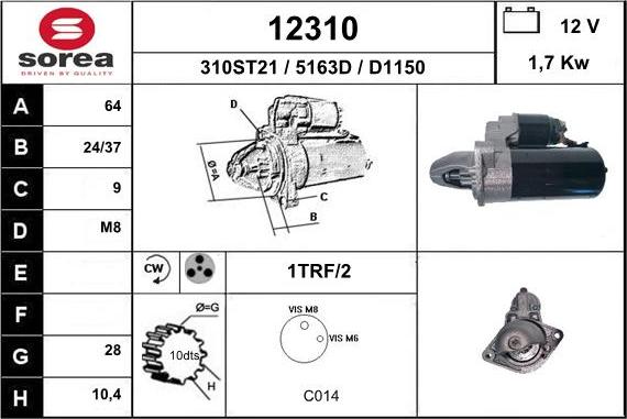 EAI 12310 - Démarreur cwaw.fr