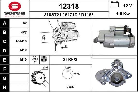 EAI 12318 - Démarreur cwaw.fr