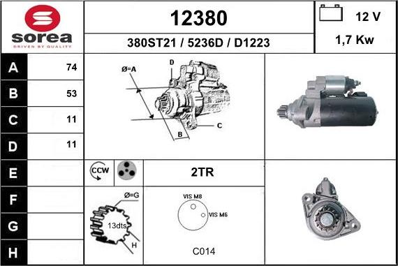 EAI 12380 - Démarreur cwaw.fr