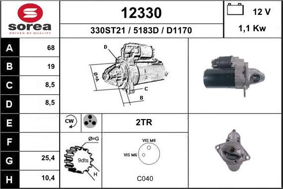 EAI 12330 - Démarreur cwaw.fr