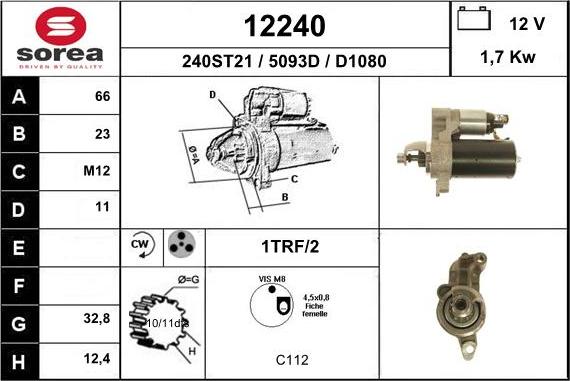 EAI 12240 - Démarreur cwaw.fr